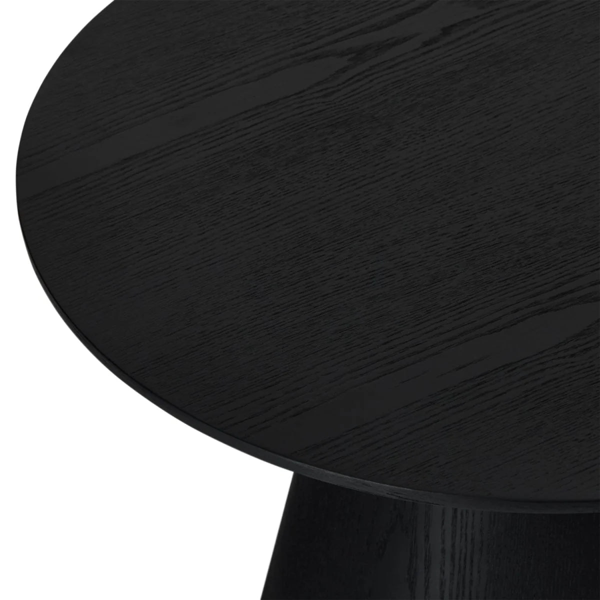 FURNHOUSE Tango Couchtisch Rund ø60 cm - Eiche Schwarz