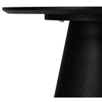 FURNHOUSE Tango Couchtisch Rund ø60 cm - Eiche Schwarz
