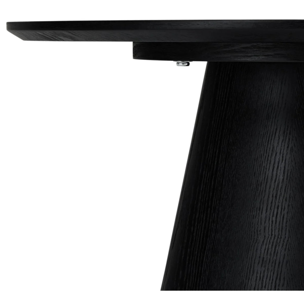FURNHOUSE Tango Couchtisch Rund ø60 cm - Eiche Schwarz