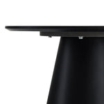FURNHOUSE Tango Couchtisch Rund ø60 cm - Marmoroptik Dunkelgrau
