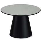 FURNHOUSE Tango Couchtisch Rund ø60 cm - Marmoroptik Hellgrau