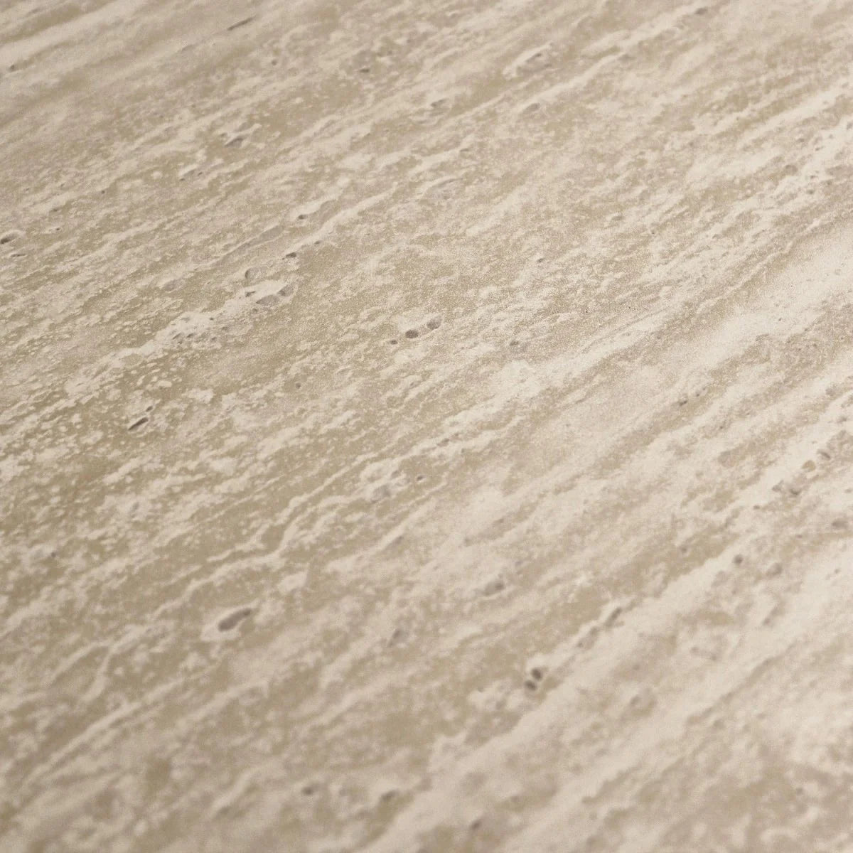 FURNHOUSE Tango Couchtisch Rund ø60 cm - Travertine-Optik Beige