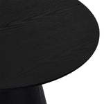 FURNHOUSE Tango Couchtisch Rund ø80 cm - Eiche Schwarz