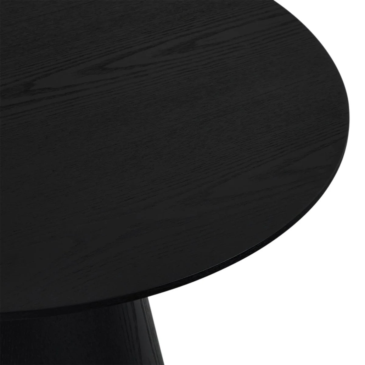 FURNHOUSE Tango Couchtisch Rund ø80 cm - Eiche Schwarz