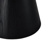 FURNHOUSE Tango Couchtisch Rund ø80 cm - Eiche Schwarz