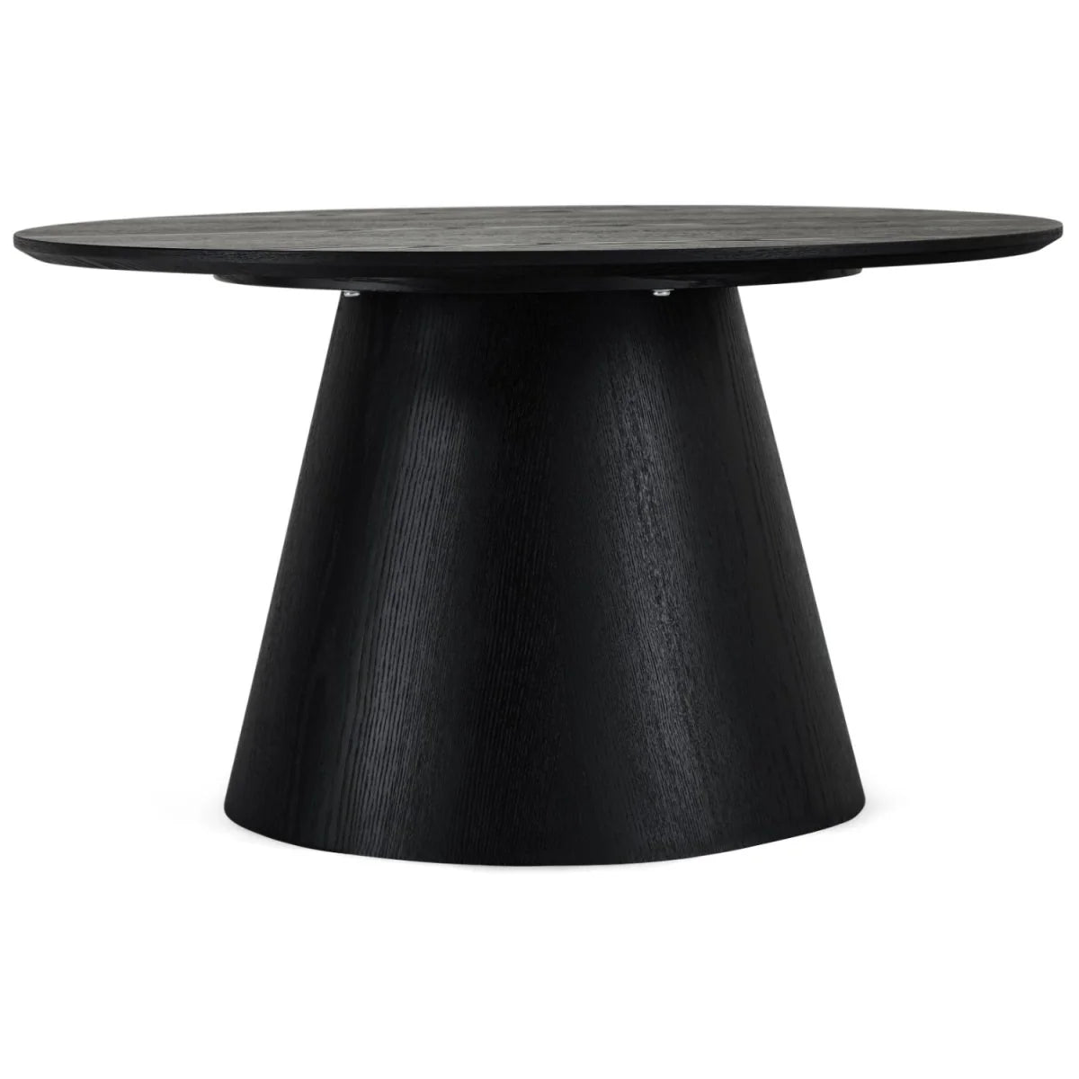FURNHOUSE Tango Couchtisch Rund ø80 cm - Eiche Schwarz