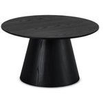 FURNHOUSE Tango Couchtisch Rund ø80 cm - Eiche Schwarz