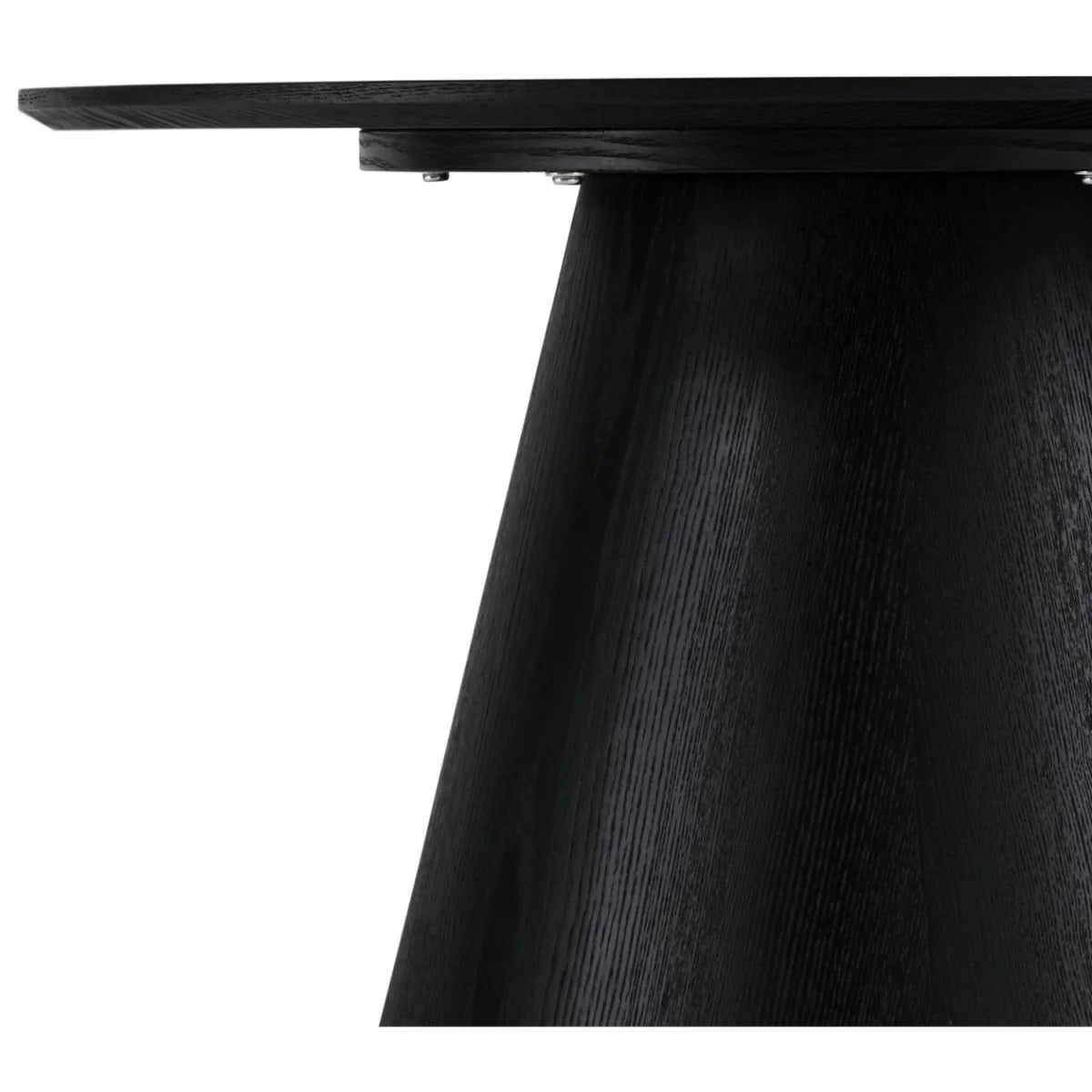 FURNHOUSE Tango Couchtisch Rund ø80 cm - Eiche Schwarz
