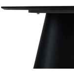 FURNHOUSE Tango Couchtisch Rund ø80 cm - Marmoroptik Dunkelgrau