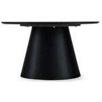 FURNHOUSE Tango Couchtisch Rund ø80 cm - Marmoroptik Dunkelgrau