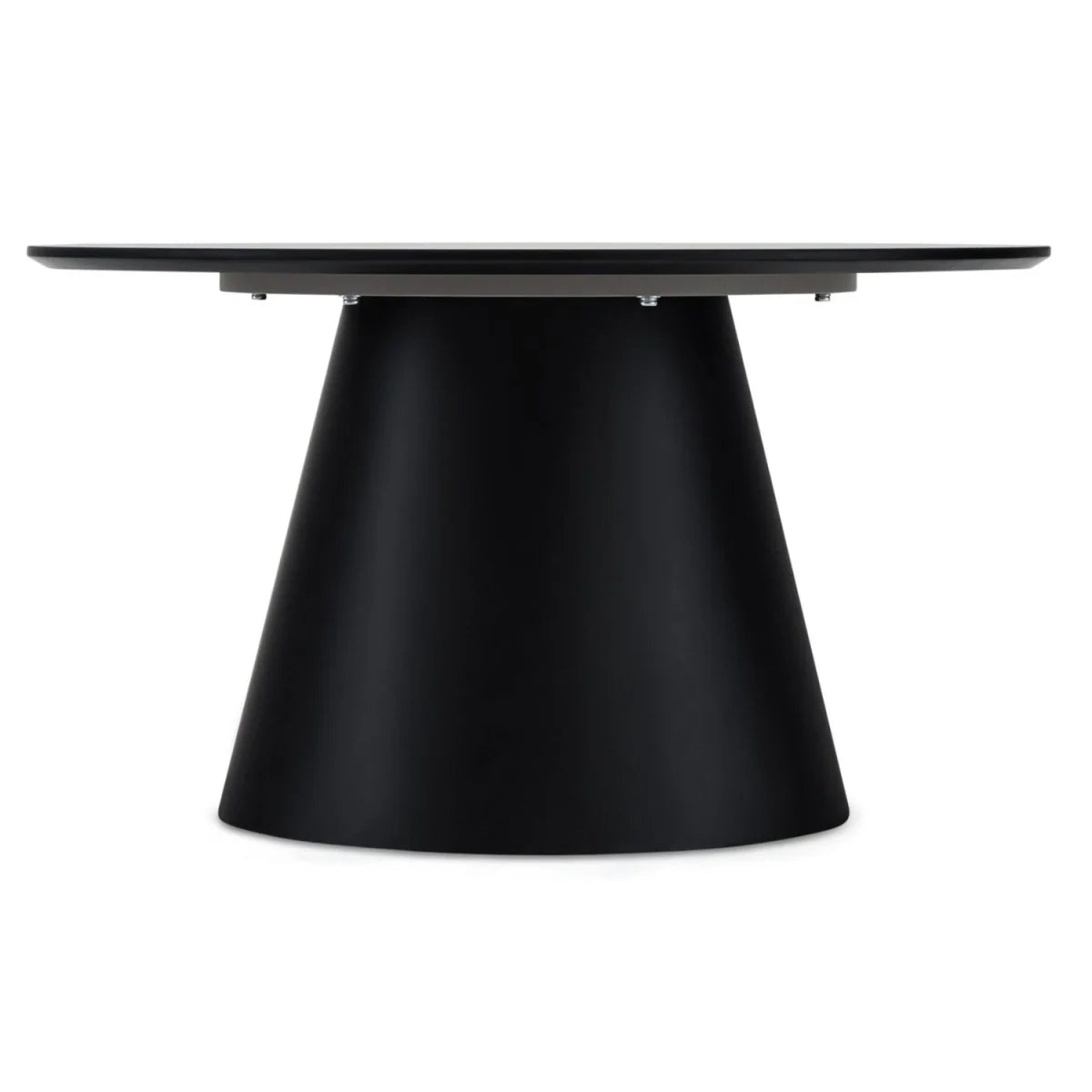 FURNHOUSE Tango Couchtisch Rund ø80 cm - Marmoroptik Hellgrau