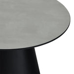 FURNHOUSE Tango Couchtisch Rund ø80 cm - Marmoroptik Hellgrau