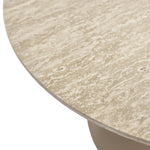 FURNHOUSE Tango Couchtisch Rund ø80 cm - Travertine-Optik Beige
