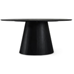 FURNHOUSE Tango Ovaler Esstisch 160x90 cm - Eiche Schwarz
