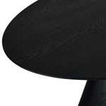 FURNHOUSE Tango Ovaler Esstisch 160x90 cm - Eiche Schwarz