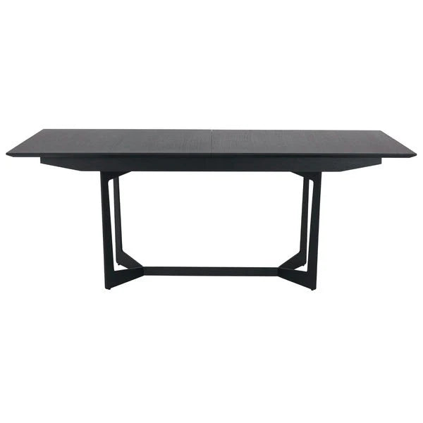 FURNHOUSE Tokyo Rechteckiger Esstisch 200x100 cm - Ausziehbar bis 250 cm - Eiche Schwarz