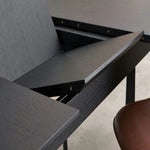 FURNHOUSE Tokyo Rechteckiger Esstisch 200x100 cm - Ausziehbar bis 250 cm - Eiche Schwarz