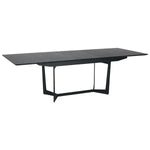 FURNHOUSE Tokyo Rechteckiger Esstisch 200x100 cm - Ausziehbar bis 250 cm - Eiche Schwarz