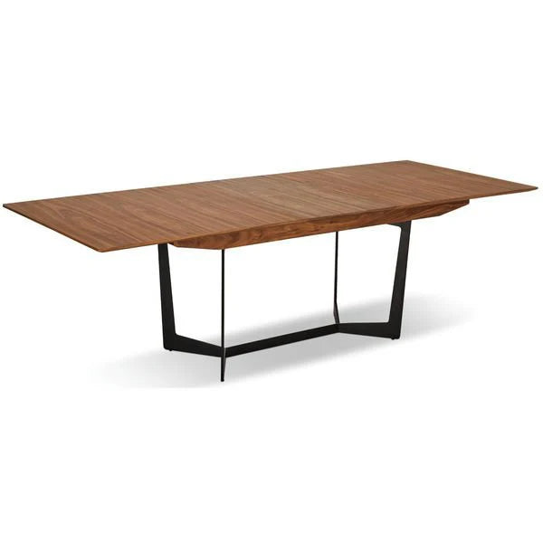 FURNHOUSE Tokyo Rechteckiger Esstisch 200x100 cm - Ausziehbar bis 250 cm - Walnuss Braun