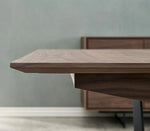 FURNHOUSE Tokyo Rechteckiger Esstisch 200x100 cm - Ausziehbar bis 250 cm - Walnuss Braun