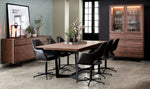FURNHOUSE Tokyo Sideboard mit 3 Türen - 155 cm breit - Amerikanische Walnuss
