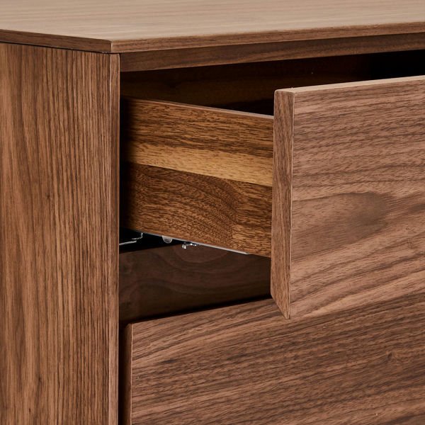 FURNHOUSE Tokyo Sideboard mit 3 Türen - 155 cm breit - Amerikanische Walnuss