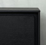 FURNHOUSE Tokyo Sideboard mit 3 Türen - 155 cm breit - Eiche Schwarz