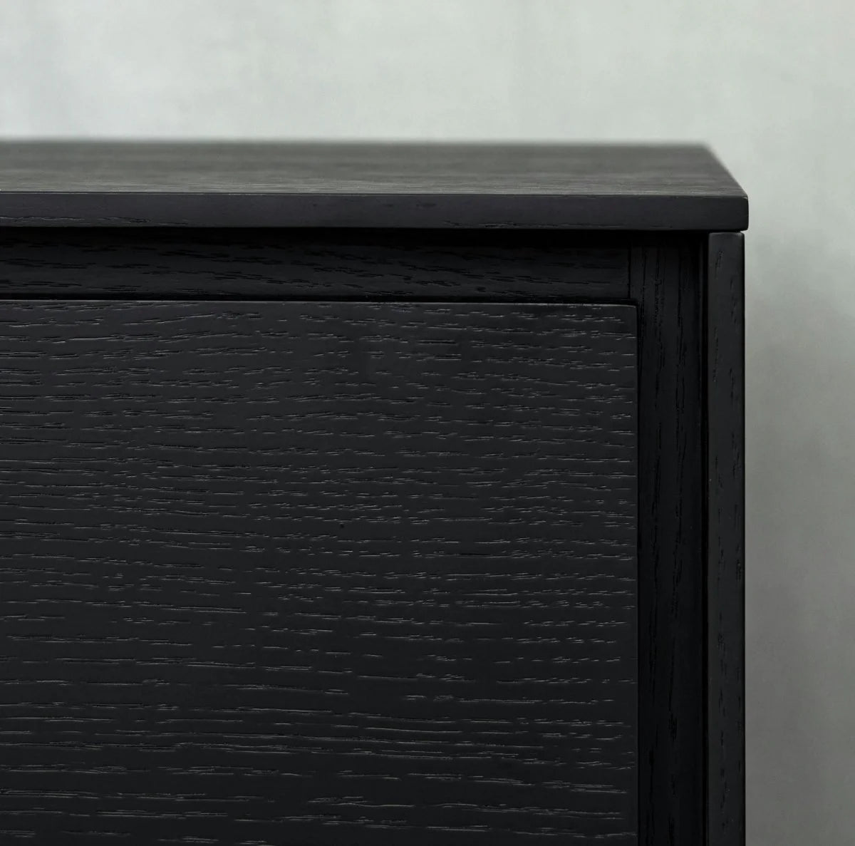 FURNHOUSE Tokyo Sideboard mit 3 Türen - 155 cm breit - Eiche Schwarz