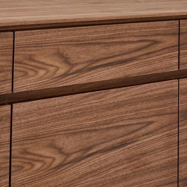FURNHOUSE Tokyo Sideboard mit 4 Türen - 205 cm breit - Amerikanische Walnuss