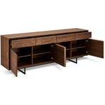 FURNHOUSE Tokyo Sideboard mit 4 Türen - 205 cm breit - Amerikanische Walnuss