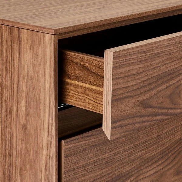 FURNHOUSE Tokyo Sideboard mit 4 Türen - 205 cm breit - Amerikanische Walnuss