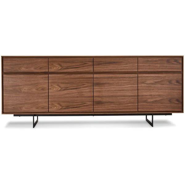 FURNHOUSE Tokyo Sideboard mit 4 Türen - 205 cm breit - Amerikanische Walnuss