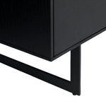 FURNHOUSE Tokyo Sideboard mit 4 Türen - 205 cm breit - Eiche Schwarz