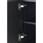 FURNHOUSE Tokyo Sideboard mit 4 Türen - 205 cm breit - Eiche Schwarz