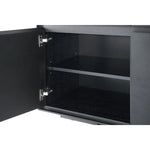FURNHOUSE Tokyo TV-Tisch mit 2 Türen - 160 cm breit - Eiche Schwarz