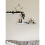 Fotoleiste Bilderleiste Schweberegal Holzregal Wandregal Regale Wandboard weiß 58cm